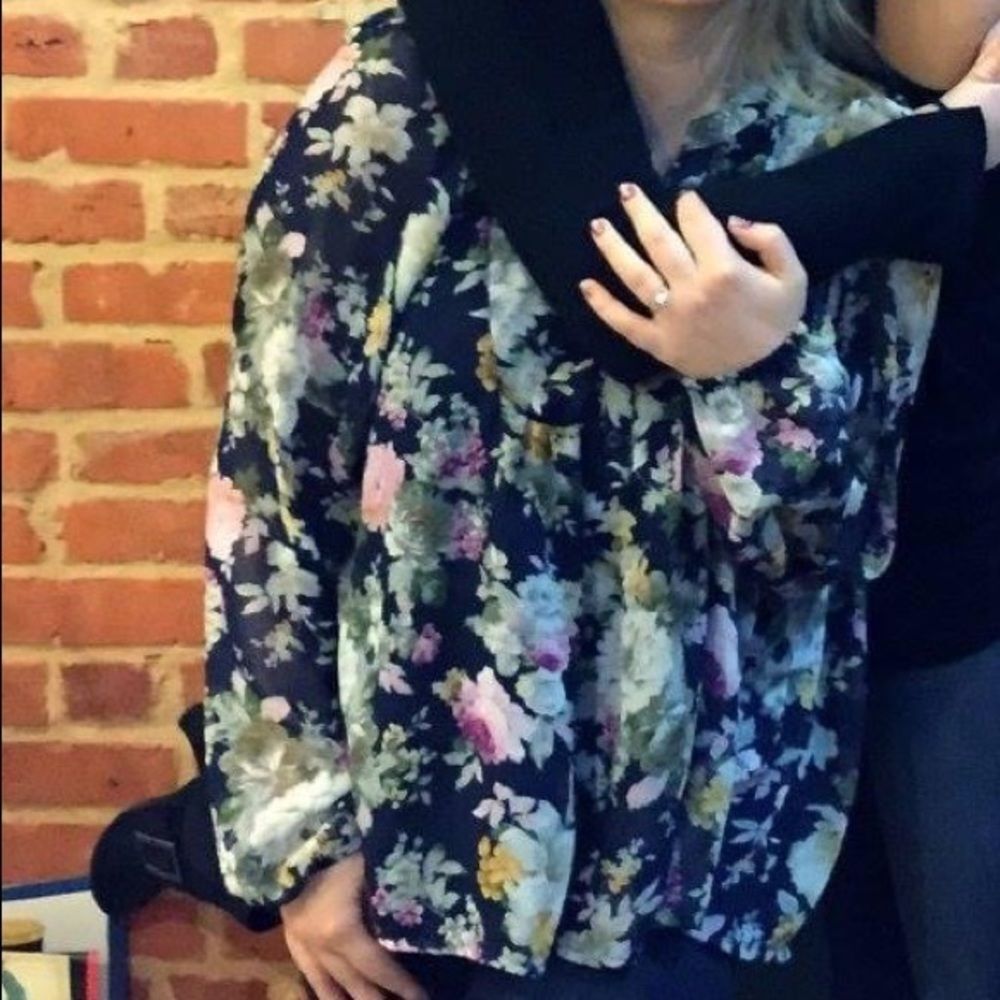 Floral babydoll top